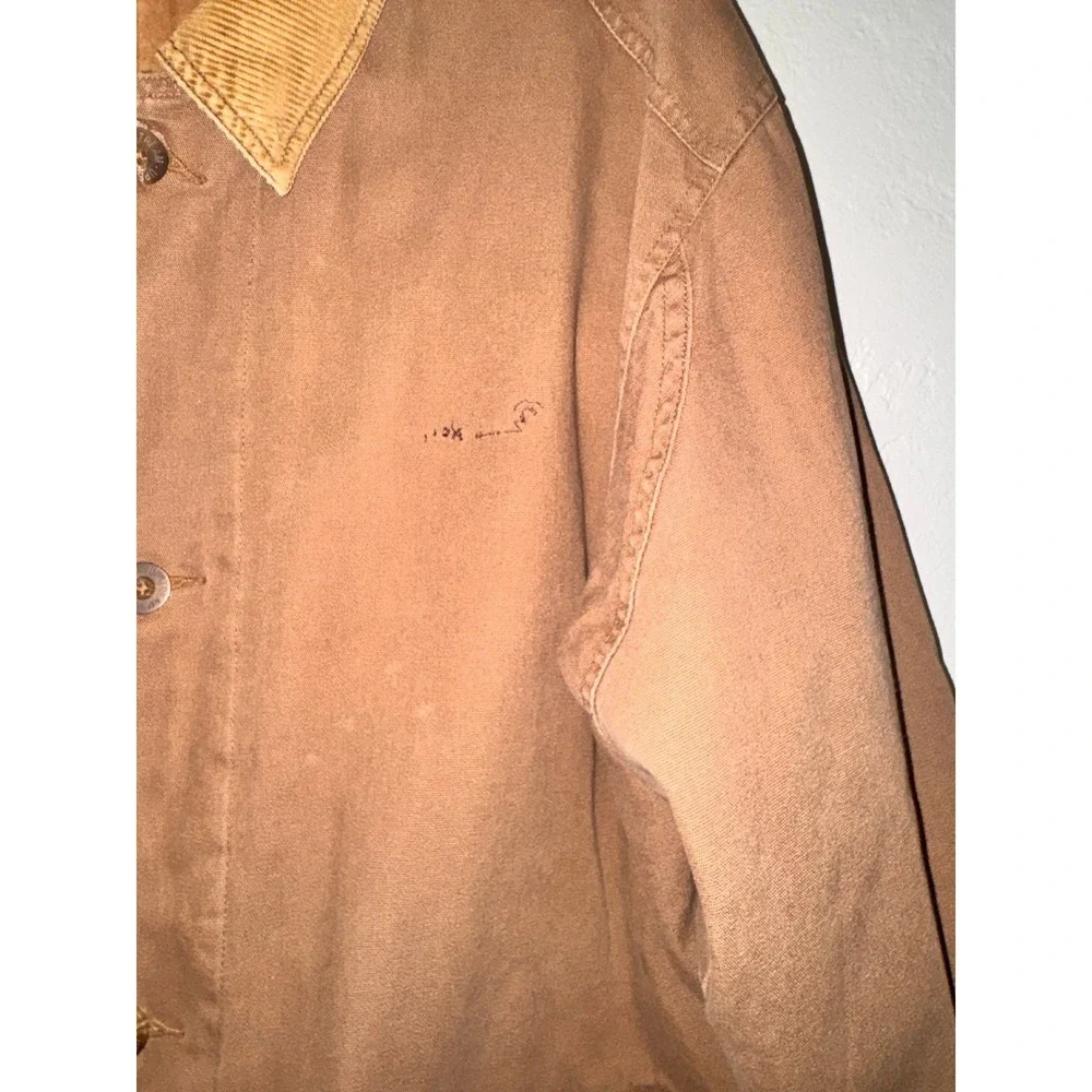 Mens‎ Dunrooke Upstream Outdoor Advantage Vintage Canvas Barn Jacket Brown L